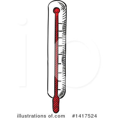 Thermometer Clipart #1417524 by Vector Tradition SM