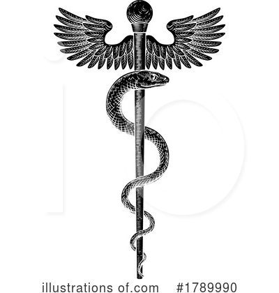 Caduceus Clipart #1789990 by AtStockIllustration