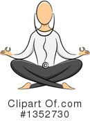 Meditating Clipart #1352730 by BNP Design Studio