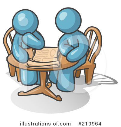Royalty-Free (RF) Meeting Clipart Illustration by Leo Blanchette - Stock Sample #219964