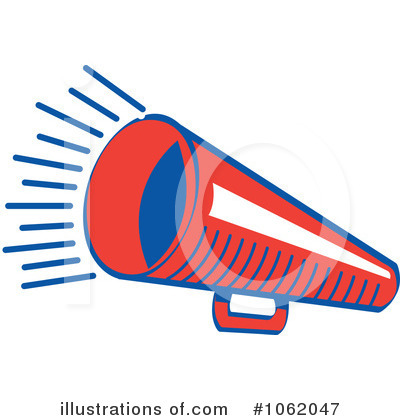 Royalty-Free (RF) Megaphone Clipart Illustration by Andy Nortnik - Stock Sample #1062047