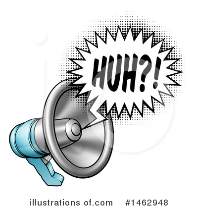 Royalty-Free (RF) Megaphone Clipart Illustration by AtStockIllustration - Stock Sample #1462948