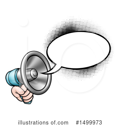 Royalty-Free (RF) Megaphone Clipart Illustration by AtStockIllustration - Stock Sample #1499973