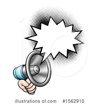 Royalty-Free (RF) Megaphone Clipart Illustration by AtStockIllustration - Stock Sample #1562910