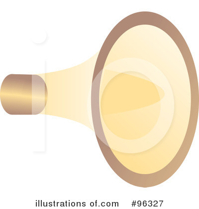 Royalty-Free (RF) Megaphone Clipart Illustration by Rasmussen Images - Stock Sample #96327