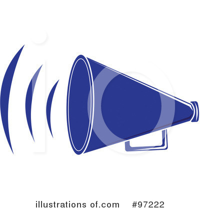 Royalty-Free (RF) Megaphone Clipart Illustration by Pams Clipart - Stock Sample #97222