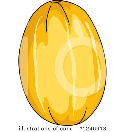 Royalty-Free (RF) Melon Clipart Illustration by Vector Tradition SM - Stock Sample #1246918