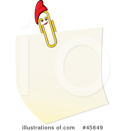 Royalty-Free (RF) Memo Clipart Illustration by Michael Schmeling - Stock Sample #45649