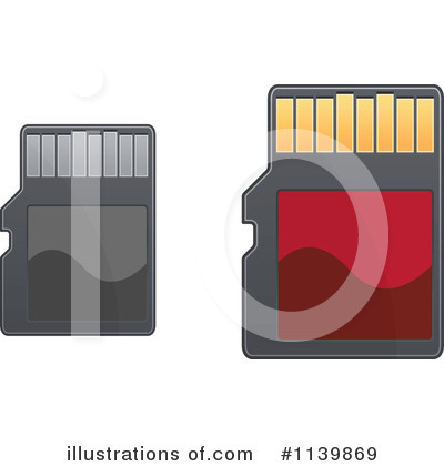 Memory Card Clipart #1139869 by Vector Tradition SM