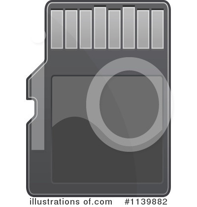 Memory Card Clipart #1139882 by Vector Tradition SM