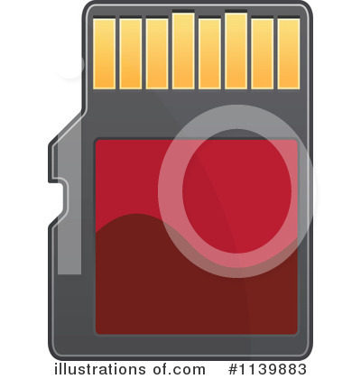 Memory Card Clipart #1139883 by Vector Tradition SM
