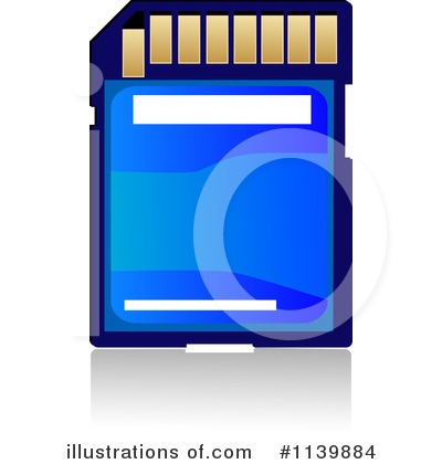 Royalty-Free (RF) Memory Card Clipart Illustration by Vector Tradition SM - Stock Sample #1139884