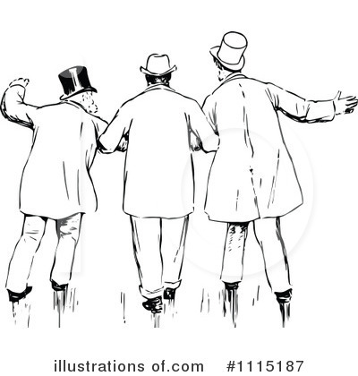 Royalty-Free (RF) Men Clipart Illustration by Prawny Vintage - Stock Sample #1115187