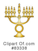 Menorah Clipart #83338 by Pams Clipart