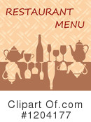 Menu Clipart #1204177 by Vector Tradition SM