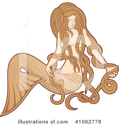 Royalty-Free (RF) Mermaid Clipart Illustration by Any Vector - Stock Sample #1062778