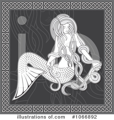 Royalty-Free (RF) Mermaid Clipart Illustration by Any Vector - Stock Sample #1066892