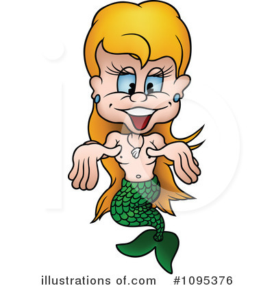 Royalty-Free (RF) Mermaid Clipart Illustration by dero - Stock Sample #1095376