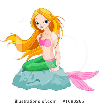 Mermaid Clipart #1096285 by Pushkin