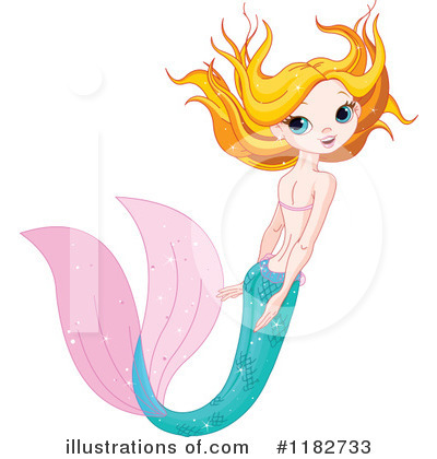 Mermaid Clipart #1182733 by Pushkin