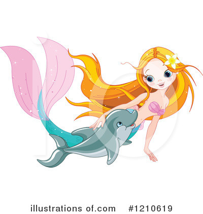 Mermaid Clipart #1210619 by Pushkin