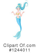 Mermaid Clipart #1244011 by Pushkin
