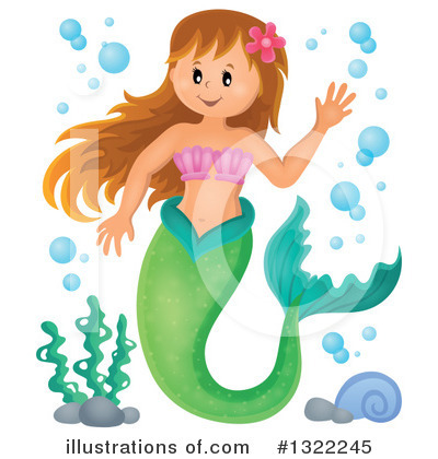 Mermaid Clipart #1322245 by visekart