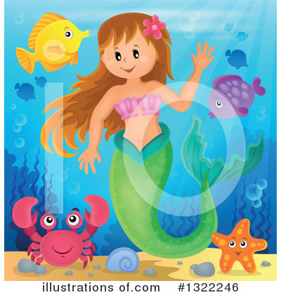 Mermaid Clipart #1322246 by visekart