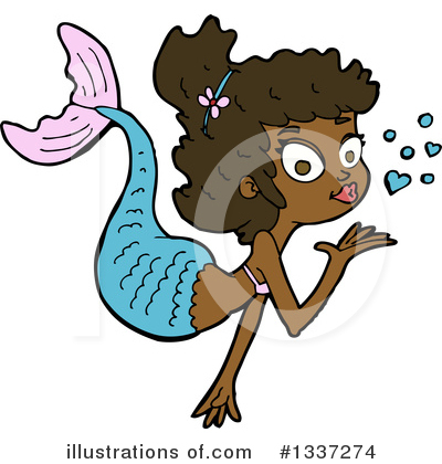 Royalty-Free (RF) Mermaid Clipart Illustration by lineartestpilot - Stock Sample #1337274