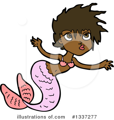 Royalty-Free (RF) Mermaid Clipart Illustration by lineartestpilot - Stock Sample #1337277