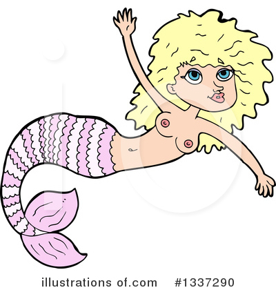 Royalty-Free (RF) Mermaid Clipart Illustration by lineartestpilot - Stock Sample #1337290