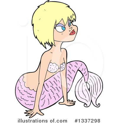 Royalty-Free (RF) Mermaid Clipart Illustration by lineartestpilot - Stock Sample #1337298