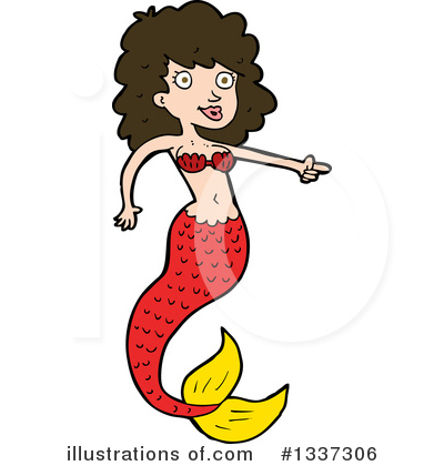 Royalty-Free (RF) Mermaid Clipart Illustration by lineartestpilot - Stock Sample #1337306