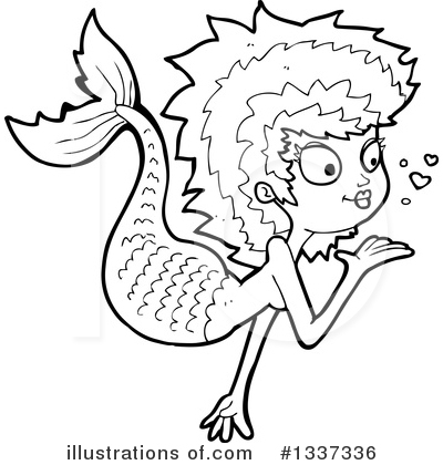 Mermaid Clipart #1337336 by lineartestpilot