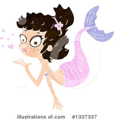 Royalty-Free (RF) Mermaid Clipart Illustration by lineartestpilot - Stock Sample #1337337