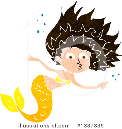 Royalty-Free (RF) Mermaid Clipart Illustration by lineartestpilot - Stock Sample #1337339