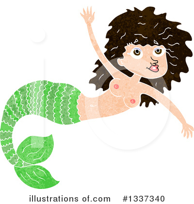 Royalty-Free (RF) Mermaid Clipart Illustration by lineartestpilot - Stock Sample #1337340
