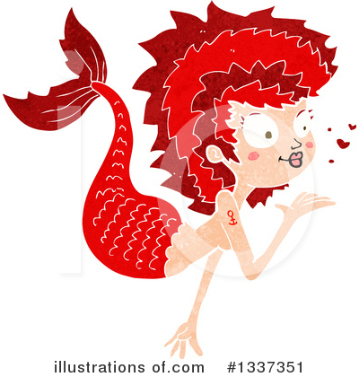 Royalty-Free (RF) Mermaid Clipart Illustration by lineartestpilot - Stock Sample #1337351