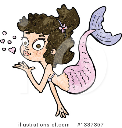Royalty-Free (RF) Mermaid Clipart Illustration by lineartestpilot - Stock Sample #1337357