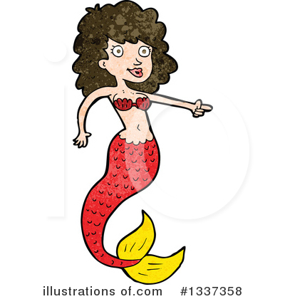 Royalty-Free (RF) Mermaid Clipart Illustration by lineartestpilot - Stock Sample #1337358