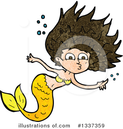 Royalty-Free (RF) Mermaid Clipart Illustration by lineartestpilot - Stock Sample #1337359