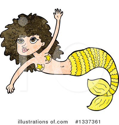 Royalty-Free (RF) Mermaid Clipart Illustration by lineartestpilot - Stock Sample #1337361