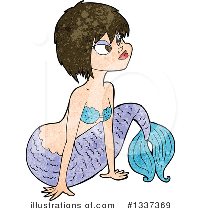 Royalty-Free (RF) Mermaid Clipart Illustration by lineartestpilot - Stock Sample #1337369