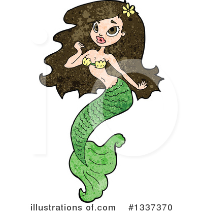 Royalty-Free (RF) Mermaid Clipart Illustration by lineartestpilot - Stock Sample #1337370