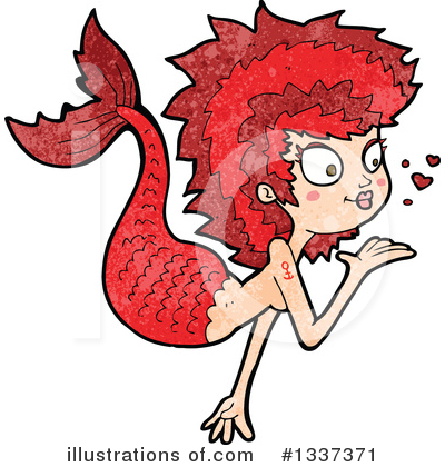 Royalty-Free (RF) Mermaid Clipart Illustration by lineartestpilot - Stock Sample #1337371