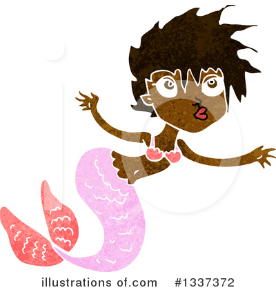 Royalty-Free (RF) Mermaid Clipart Illustration by lineartestpilot - Stock Sample #1337372
