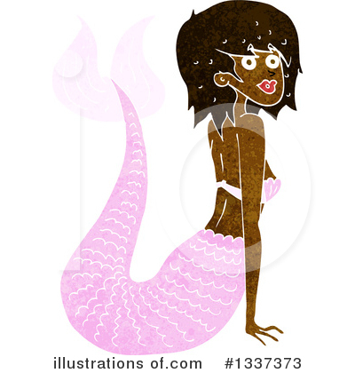 Royalty-Free (RF) Mermaid Clipart Illustration by lineartestpilot - Stock Sample #1337373