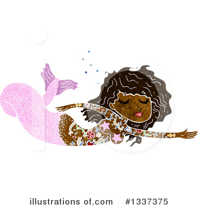 Royalty-Free (RF) Mermaid Clipart Illustration by lineartestpilot - Stock Sample #1337375