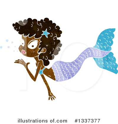 Royalty-Free (RF) Mermaid Clipart Illustration by lineartestpilot - Stock Sample #1337377