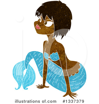 Royalty-Free (RF) Mermaid Clipart Illustration by lineartestpilot - Stock Sample #1337379
